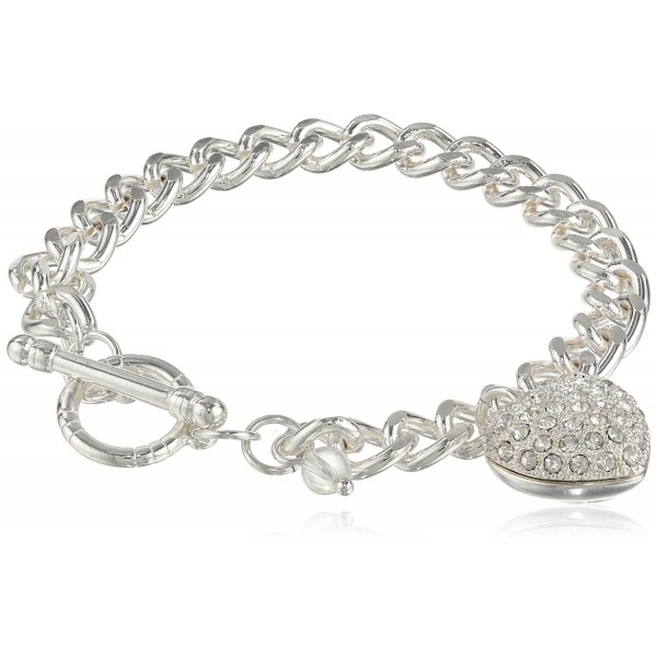 Napier Giftable Silver Tone Crystal Bracelet