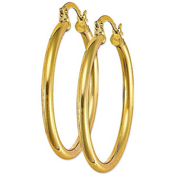 1 75 Plain Yellow Plated Earrings