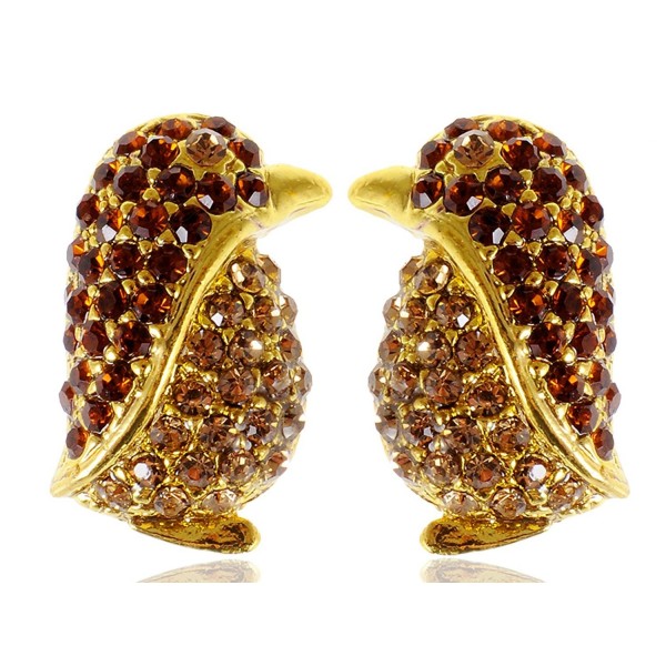Alilang Colored Rhinestones Penguin Earrings Alilang Colored Rhinestones Penguin Earrings
