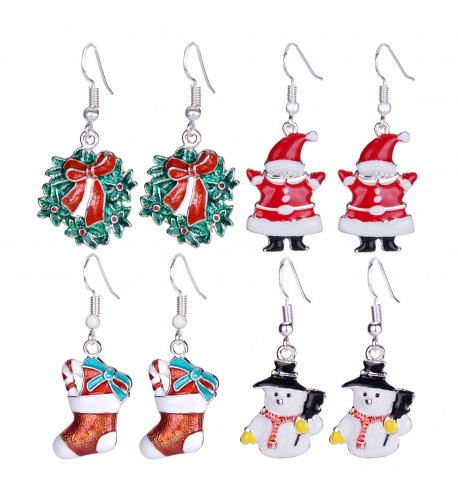 Zhenhui Christmas Earrings Stockings Thanksgiving