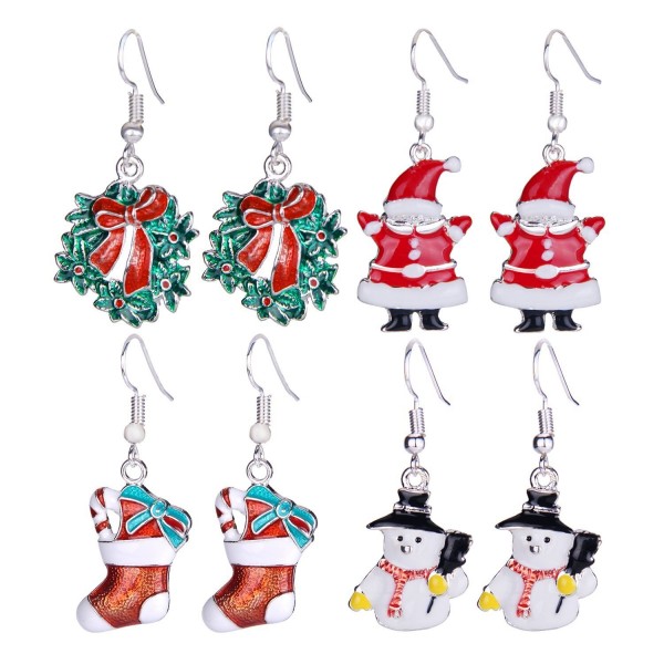 Zhenhui Christmas Earrings Stockings Thanksgiving