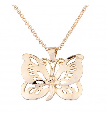 BOYZUO Inspirational Butterfly Pendant Necklace