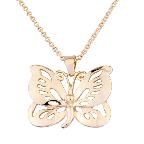 BOYZUO Inspirational Butterfly Pendant Necklace