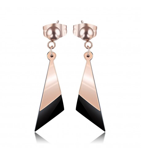 Carfeny Jewelry Stainless Earrings Triangle