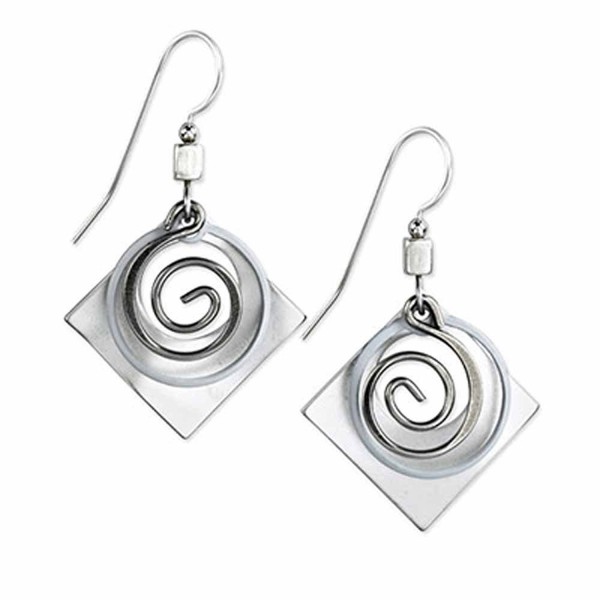 Silver Forest Silvertone Layered Earrings