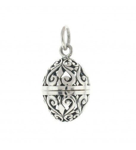 Sterling Silver Filigree Aromatherapy Pendant