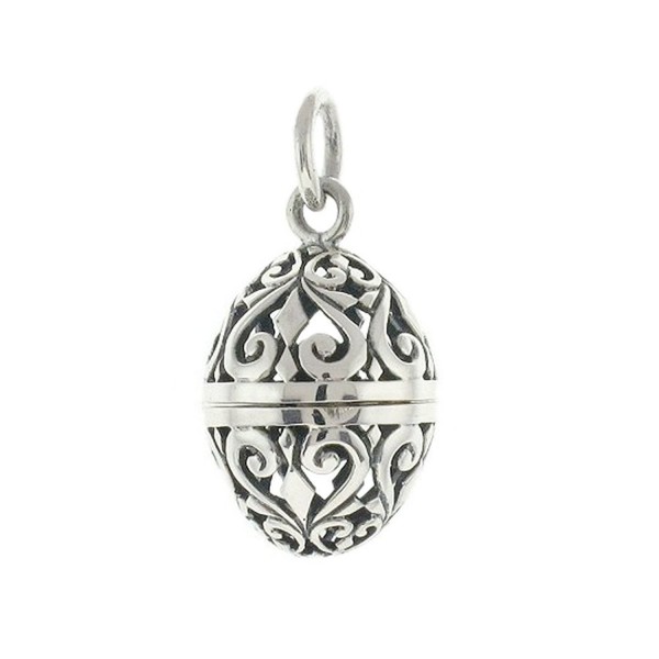 Sterling Silver Filigree Aromatherapy Pendant