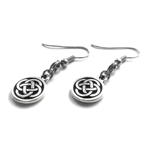 Silver Celtic Earrings Hypoallergenic Stainless