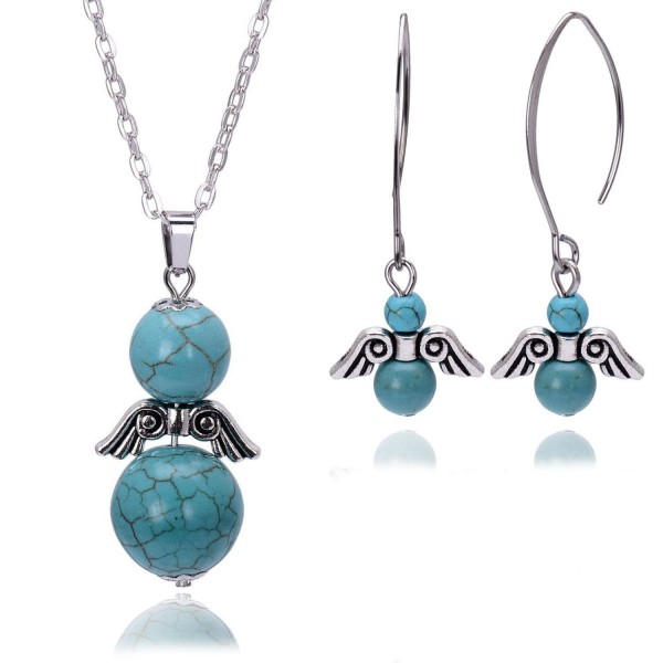 Turquoise Jewelry Necklace Earrings Birthstone
