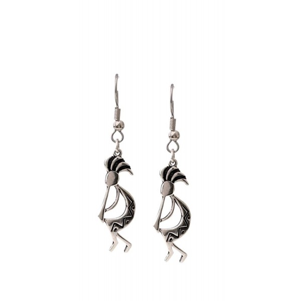 Jewelry Trends Sterling Kokopelli Earrings