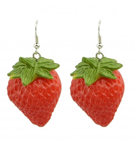 Feelontop Fashion Strawberry Earrings Jewelry