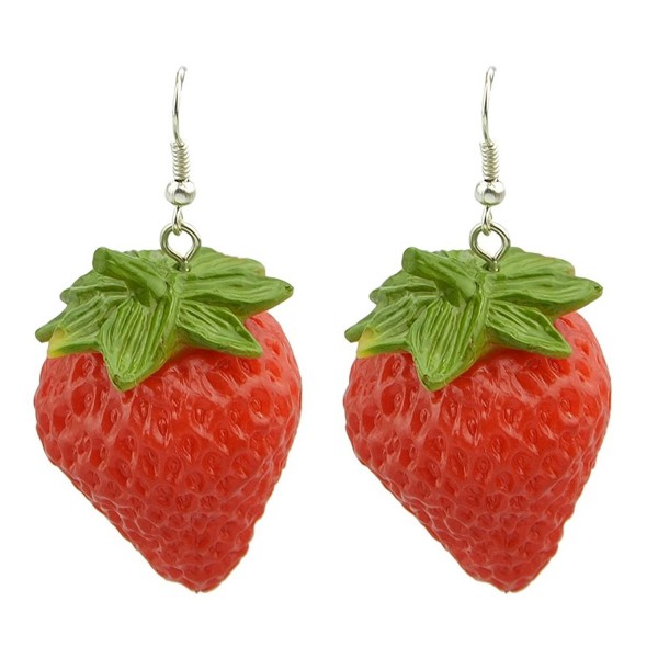 Feelontop Fashion Strawberry Earrings Jewelry