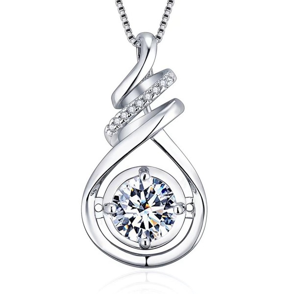 Sterling Zirconia Pendant Necklaces Women 18