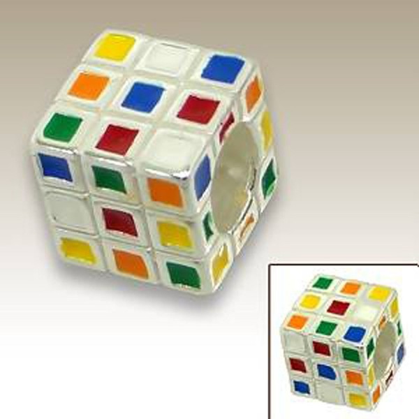 Rubiks Charm Sterling Silver E11190 Rubiks Charm Sterling Silver E11190