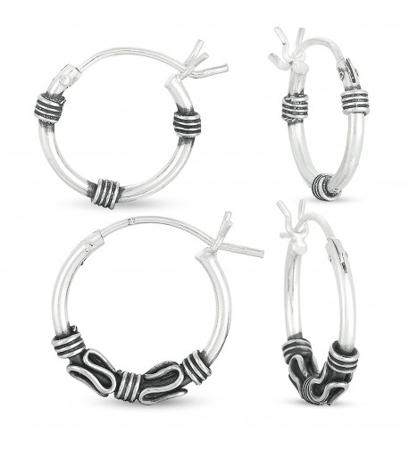 Sterling Silver 14mm Double Earrings