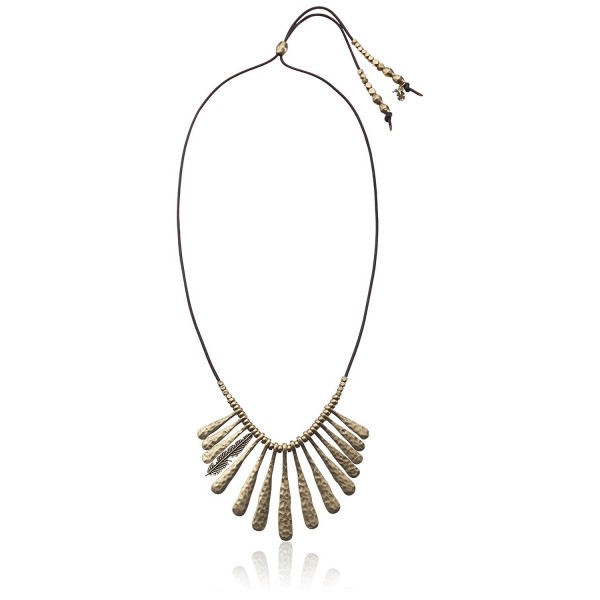 Lucky Brand Gold Fan Necklace