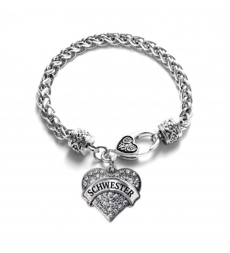 Schwester Bracelet Silver Lobster Crystal