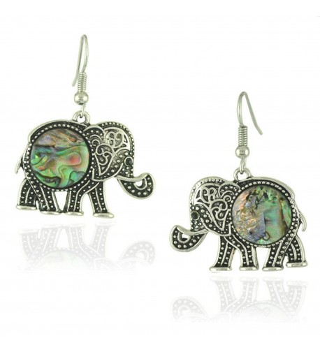 Womens Trendy Elephant Dangle Earrings