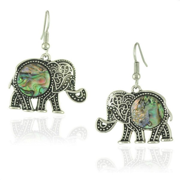 Womens Trendy Elephant Dangle Earrings