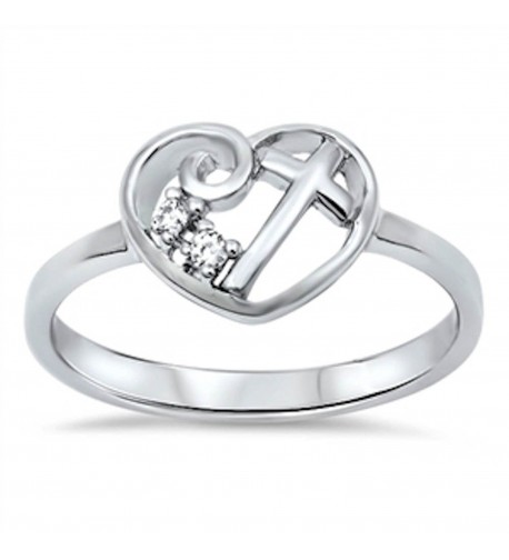 Heart Cubic Zirconia Sterling Silver