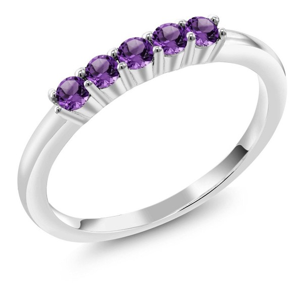 Amethyst Sterling Stone Anniversary Wedding