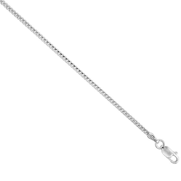 2mm Sterling Silver Miami Cuban Link Chain Necklace Domed Surface 