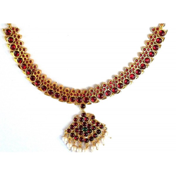 Temple Jewelry Short necklace Manga Malai style for Bharatanatyam and ...