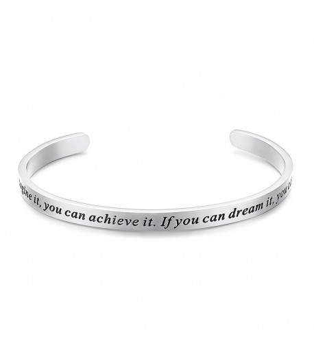 Bracelet Engraved Inspirational Christmas Valentines