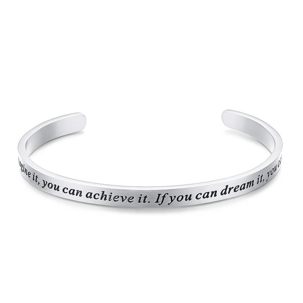 Bracelet Engraved Inspirational Christmas Valentines