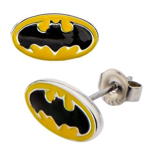 Surgical Steel Batman Post Earrings