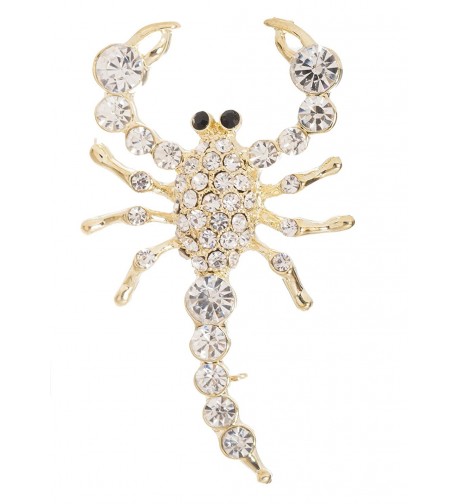 Scorpion Brooch 2 25 Crystal Accents