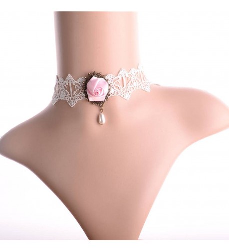 Charm L Grace Flower Pendant Necklace