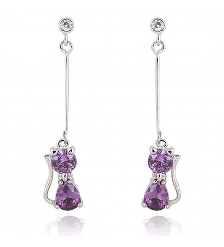 YAZILIND Charming Zirconia Elegant Earrings