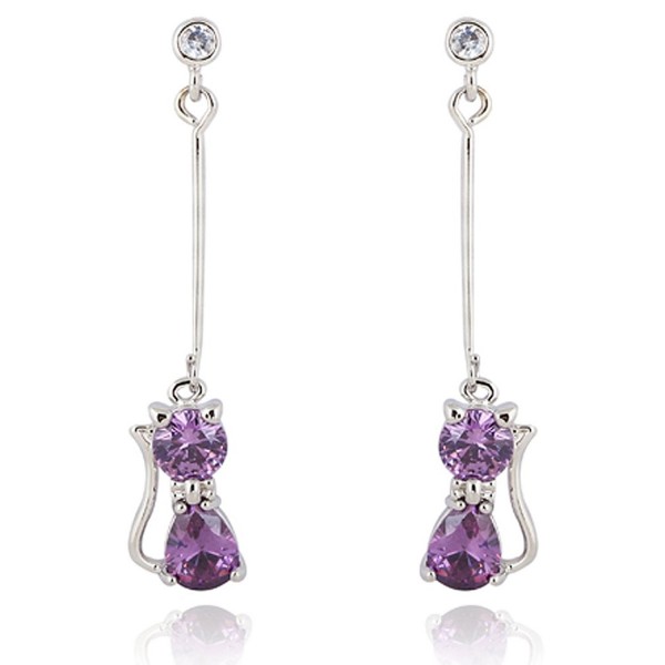 YAZILIND Charming Zirconia Elegant Earrings