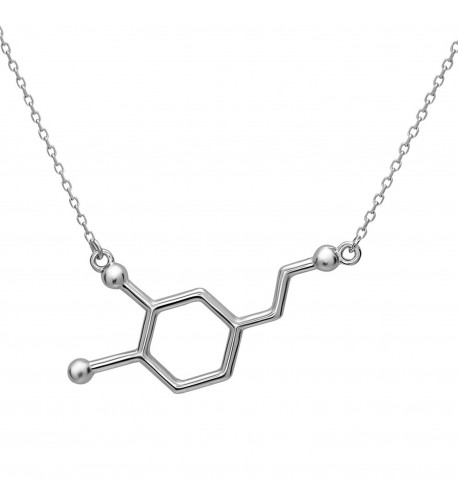 Dopamine Molecule Silver Phantom Jewelry