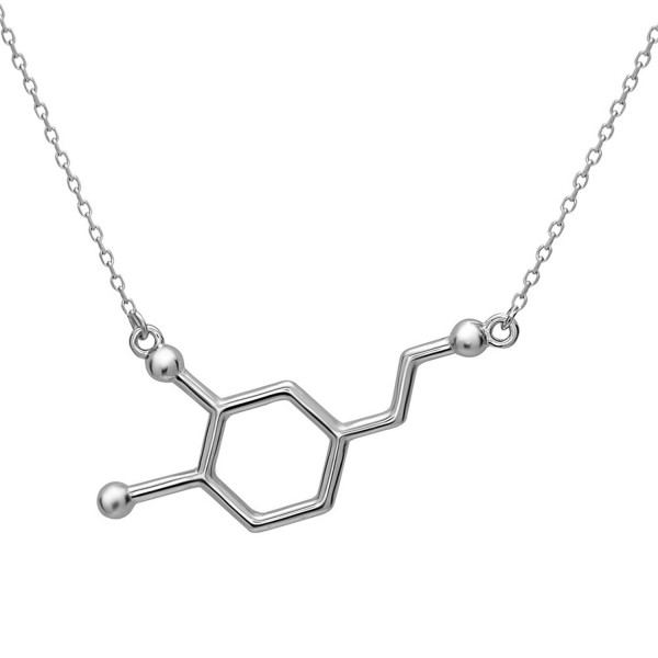 Dopamine Molecule Silver Phantom Jewelry