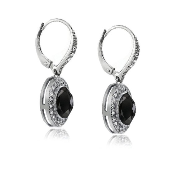 Bria Lou Leverback Earrings Swarovski