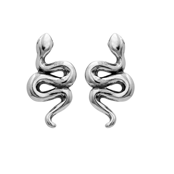 Boma Sterling Silver Snake Earrings