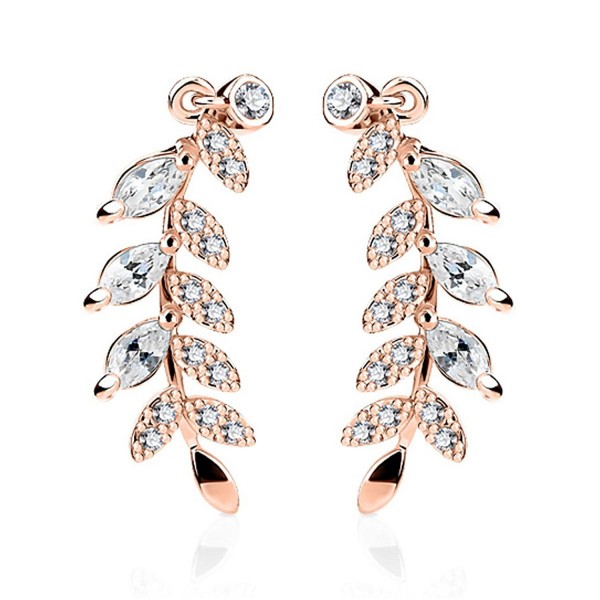 BodyJ4You Earrings Marquise Cartilage Goldtone