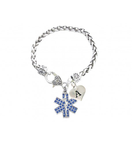 Crystal Paramedic Bracelet Jewelry Initial