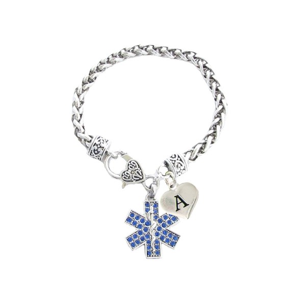 Crystal Paramedic Bracelet Jewelry Initial