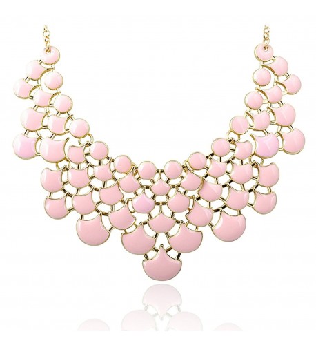 Jane Stone Statement Necklace Fn0968 Rose