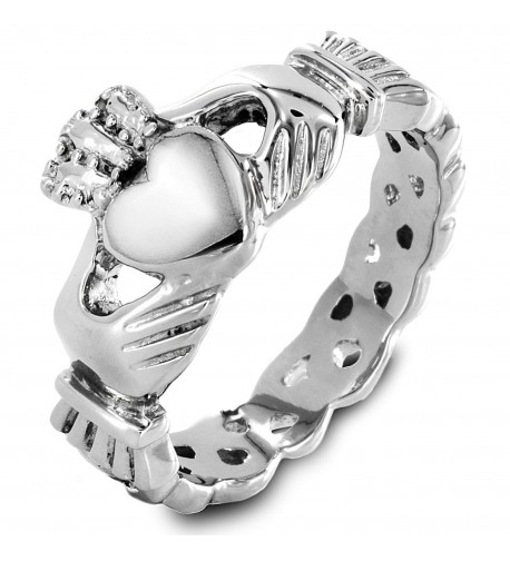 Stainless Womens Claddagh Engagement Wedding