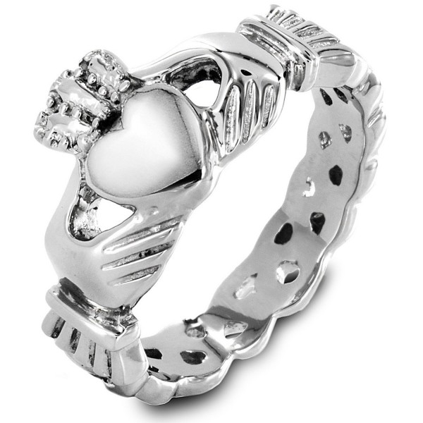 Stainless Womens Claddagh Engagement Wedding