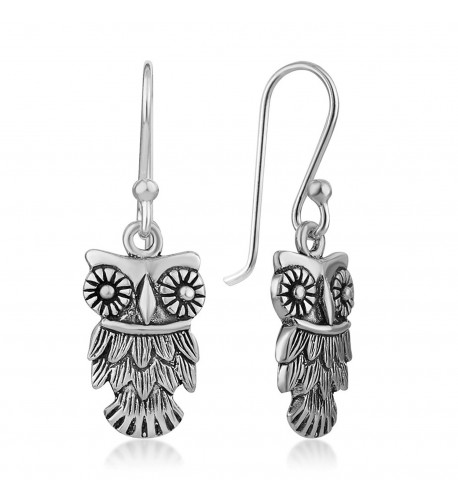 Oxidized Sterling Detailed Vintage Earrings