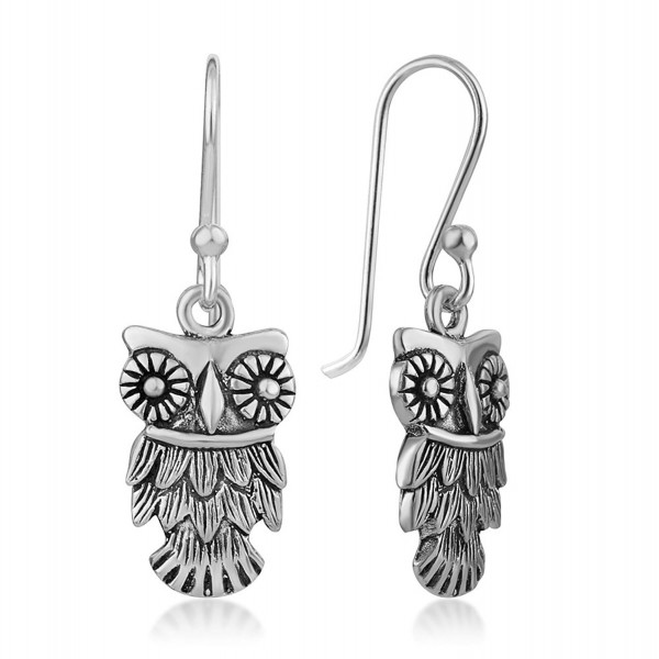 Oxidized Sterling Detailed Vintage Earrings