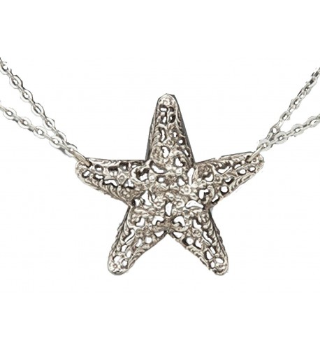 Silver Spoon Double Necklace Starfish