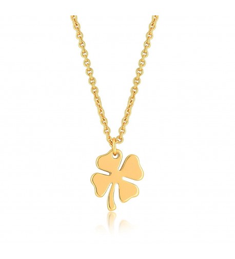 Four Clover Necklace Charm Plated