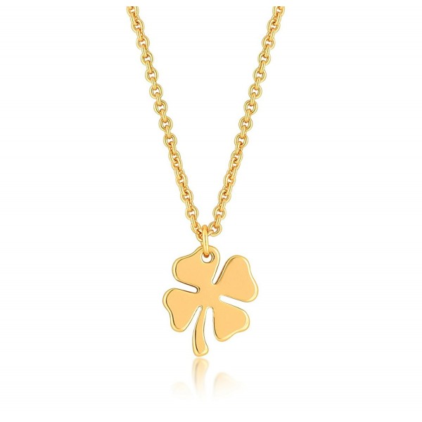 Four Clover Necklace Charm Plated