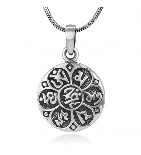 Sterling Silver Tibetan Meditation Necklace